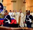 La misa en memoria de Miguel Uribe Turbay se realizo sobre el mediodía de este miércoles, 13 de agosto. FOTOS: Colprensa
