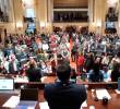 Tras unas cuatro horas de debate, los legisladores aprobaron acogerse al texto de Cámara. Cortesía: Cámara de Representantes.