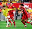 Luis Díaz fue el capitán de la Selección Colombia al inicio del partido contra los canadienses en Nueva Jersey. Foto: AFP
