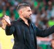 El técnico Javier Gandolfi fue claro en que no va a renunciar al equipo tras quedar eliminado en la Liga Betplay-1. FOTO MANUEL SALDARRIAGA