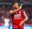 Léider Berrío ha sido una de las figuras del Medellín en los cuadrangulares semifinales de la Liga. Le marcó al Tolima en sus dos enfrentamientos. FOTO: MANUEL SALDARRIAGA