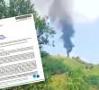 Con este documento, el secretario de Seguridad de Antioquia, general (r) Luis Eduardo Martínez, le pidió apoyo oficial en la vereda El Toro, de Amalfi, pero la solicitud fue ignorada. FOTOS: CORTESÍA