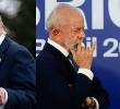 El presidente de Estados Unidos, Donald Trump, y el presidente de Brasil, Luiz Inácio Lula da Silva. FOTO: tomada de trt.global/