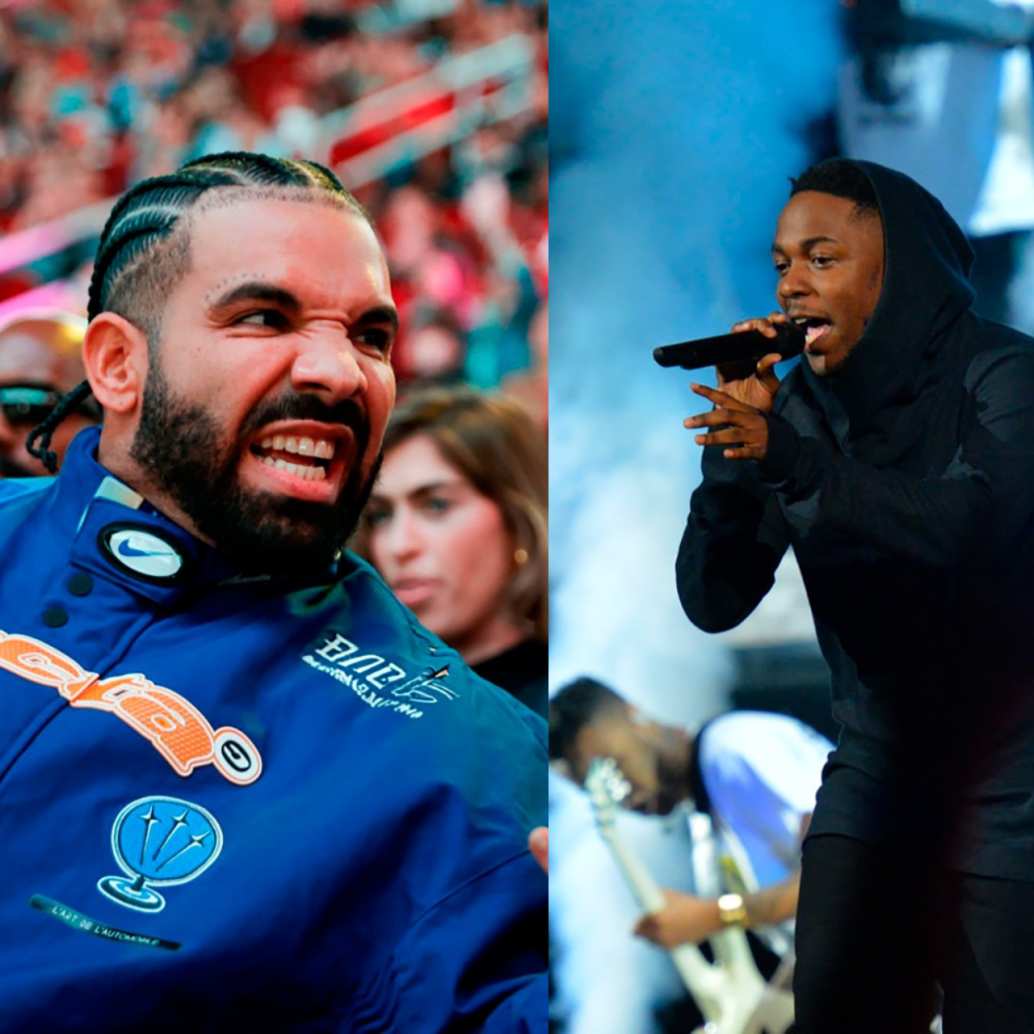 El artista Drake (izquierda) y el cantante Kendrick Lamar (derecha) enfrentan una de las “tiraderas” más recientes en la industria musical. FOTOS: Getty
