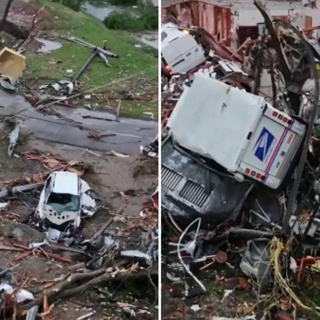Los tornados en Sulphur (Luisiana) y Marietta (Georgia) fueron al menos de categoría EF-3. FOTO: Captura de video