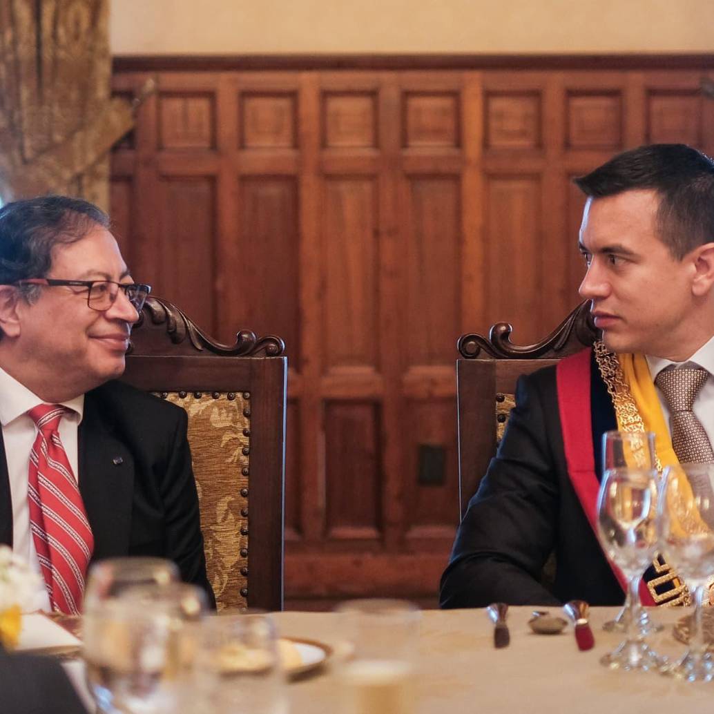 Presidentes Gustavo Petro y Daniel Noboa de Ecuador. Foto: Presidencia de Colombia Presidentes Gustavo Petro y Daniel Noboa de Ecuador. Foto: Presidencia de Colombia