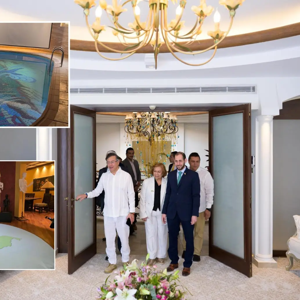 El presidente Gustavo Petro y la canciller Yolanda Villavicencio recorriendo la nueva embajada de Colombia en Arabia Saudita. Foto: Cancillería.  El presidente Gustavo Petro y la canciller Yolanda Villavicencio recorriendo la nueva embajada de Colombia en Arabia Saudita. Foto: Cancillería.