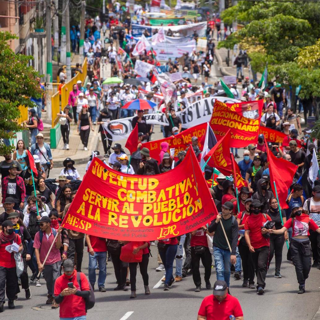La marchas en Medellín arrancarán desde las 8:30 a.m. de este miércoles, en el barrio La Milagrosa. FOTO: Carlos Velásquez