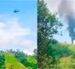 El helicóptero fue derribado en la vereda Los Toros, en límites entre Anorí y Amalfi, donde en junio había familias confinadas por cuenta de confrontaciones entre grupos armados ilegales. FOTOS Cortesía