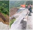 Hay varias vías que tienen cierre total o paso restringido en Antioquia. FOTOS Cortesía Denuncias Antioquia