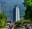 Imagen de un trancón en la ciudad de Medellín. FOTO: Andrés Camilo Suárez Echeverry