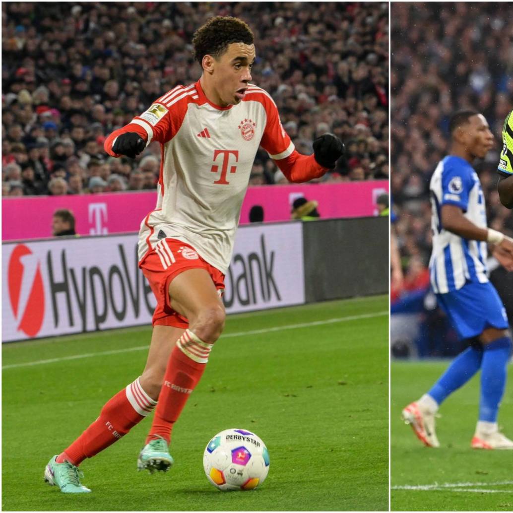 Ambos jugadores son las jóvenes figuras de los equipos europeos. Uno de Alemania(izq.) y el otro de Inglaterra(der.) que se enfrentaran a muerte en este partido. FOTO: CUENTA DE X @FCBayern y @Arsenal