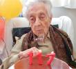 Esta es Maria Branyas Morera en su último cumpleaños. FOTO: Cortesía