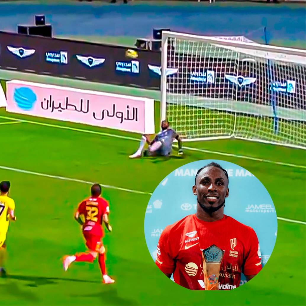 Impresionante gol de Julián Quiñones de panenka en Arabia con el Al‑Qadisiyah FC. Foto: Tomada de redes @herculezg y @julianquinones33 Impresionante gol de Julián Quiñones de panenka en Arabia con el Al‑Qadisiyah FC. Foto: Tomada de redes @herculezg y @julianquinones33