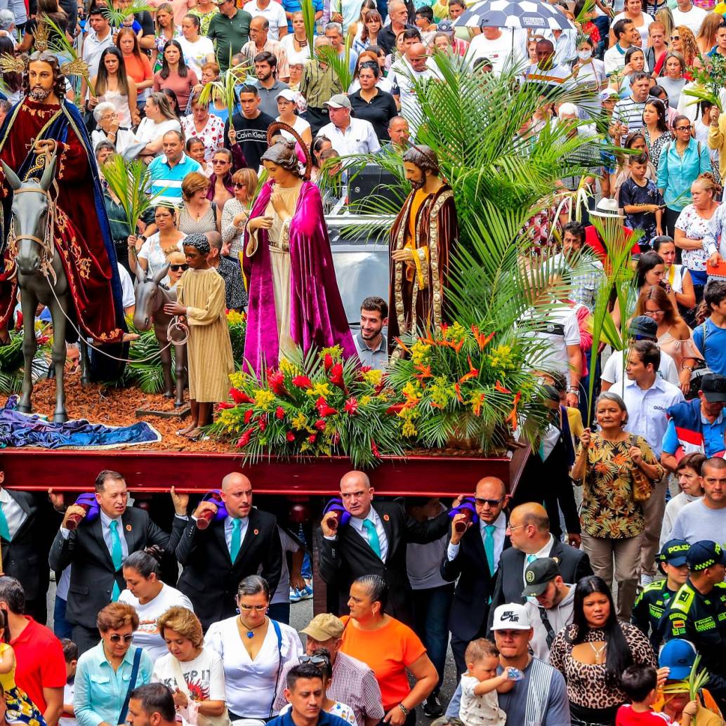 Varias iglesias de la ciudad tienen programada la procesión del Domingo de Ramos que ocasionará el cierre temporal de varias vías. FOTO: Jaime Pérez