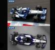 Este es el monoplaza que tuvo Juan Pablo Montoya en 2002 y la réplica que hicieron en homenaje al colombiano para 2025. FOTO TOMADA X @WilliamsRacing
