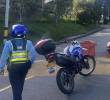 Cambios en la movilidad en El Poblado por deslizamiento en Los Balsos. FOTO: Cortesía