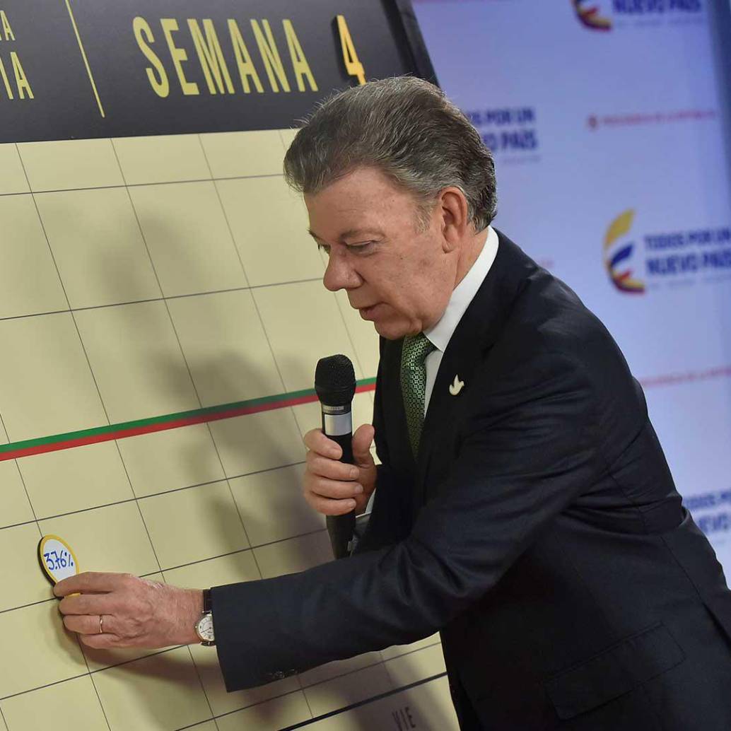 El presidente Juan Manuel Santos le hacía seguimiento a la campaña Apagar Paga. Foto: Colprensa
