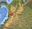 Sismo de 4,9 tuvo como epicentro el municipio de El Dovio, Valle del Cauca. FOTO: SERVICIO GEOLÓGICO COLOMBIANO