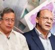 Gustavo Petro, presidente de Colombia; y su ministro de Hacienda, Germán Ávila. FOTO: Colprensa y Semana.