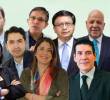 De izquierda a derecha: Benjamín Ortiz, Jorge Enrique Ibánez, Mauricio Gaona, Jennifer Pedraza, Daniel Briceño, Diego Gil, Denis Silva, Iris Marín y Andrés Forero. Foto: Cortesía.