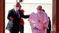 El Papa Francisco llegó este viernes a Bagdad en la primera visita de un pontífice a Irak, donde se acercará a la castigada comunidad cristiana del país. Foto: Efe