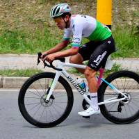 El ciclista Javier Jamaica del Team Medellín fue robado en vías de Cundinamarca, mientras entrenaba. FOTO CORTESÍA TEAM MEDELLÍN 