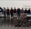 Las 23 personas capturadas y la droga incautada en los 30 allanamientos fueron presentados por la Policía. FOTO: Policía Metropolitana
