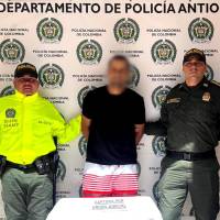 Hombre de 31 años que le disparó a su pareja en Antioquia. FOTO: CORTESÍA POLICÍA