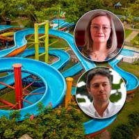 El escándalo del Parque de Las Aguas es uno de los casos más sensibles que involucran a la alcaldía de Daniel Quintero (abajo). Arriba, superintendente de Industria y Comercio, Cielo Rusinque. FOTOS El Colombiano y Cortesía