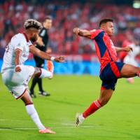 Léider Berrío, uno de los mejores jugadores del DIM en la presente temporada. FOTO MANUEL SALDARRIAGA