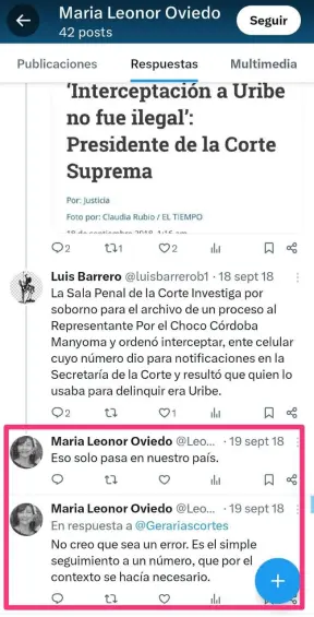 Los trinos políticos de la magistrada Oviedo que revelan sesgo y su salvamento de voto en caso de Álvaro Uribe