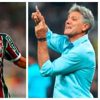 En la imagen aparecen Kevin Serna y el técnico Renato. FOTOS FLUMINENSE FC