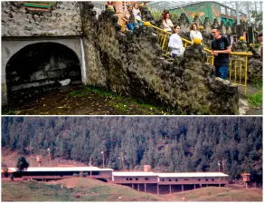 De la cárcel (imagen de abajo) en la que estuvo Escobar no queda casi rastro en La Catedral, pero sigue recibiendo turistas a diario, en especial extranjeros. FOTOS EL COLOMBIANO y Archivo