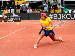 Colombia se adelantó en la serie por la Billie Jean King Cup ante Ecuador, gracias a los triunfos de Valentina Mediorreal y Emiliana Arango. FOTO CORTESÍA FEDECOLTENIS 