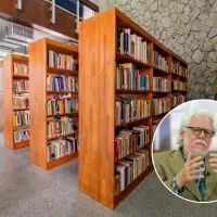 Desde 2015, la biblioteca central de la UdeA lleva el nombre de Carlos Gaviria Díaz. FOTO Cortesía Dirección de Comunicaciones UdeA / Andrea Vargas