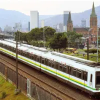 Metro de Medellín celebró la llegada de los primeros trenes del Metro de Bogotá. FOTO: 2001- JAIME PÉREZ MÚNEVAR