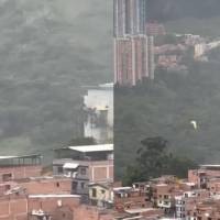 Video de parapentistas en riesgo en el municipio de Bello, Antioquia. Foto: videos Denuncias Antioquia