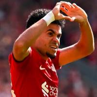 Luis Díaz goza de un gran presente en el Liverpool. En la presente temporada suma 13 goles. FOTO AFP