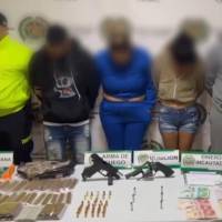 La Policía dio un duro golpe contra el crimen en el Barrio Antioquia de la ciudad de Medellín. FOTO: Policía Nacional 
