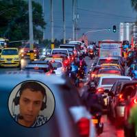 Camilo Múnera Osorio (en el círculo) fue condenado a 37 años y 5 meses de prisión por asesinar a un conductor de plataforma en 2023. FOTO: Captura de pantalla