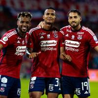 Los futbolistas Léyser Chaverra, Diego Moreno y Francisco Fydriszewski son titulares en Tunja. FOTO: MANUEL SALDARRIAGA