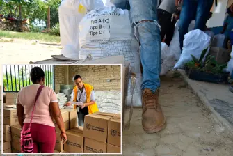 Las últimas ayudas humanitarias se entregaron en Valdivia y El Bagre a familias confinadas y desplazadas. FOTOS Cortesía Unidad para las Víctimas