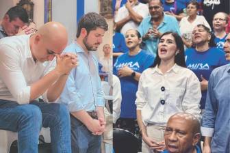 Tanto en el Partido Conservador como en el Mira hacen campaña defendiendo los valores “tradicionales” y la fe. FOTOS: REDES SOCIALES