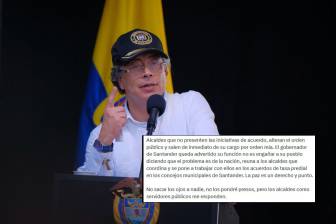 El presidente Gustavo Petro sugirió a través de sus redes la destitución de alcaldes si no cumplen una orden respecto al impuesto predial en los territorios, sin embargo, esto tiene sus límites según la ley. Fotos: Colprensa y captura @petrogustavo