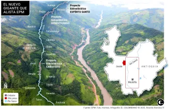 El proyecto Espíritu Santo es una de las más grandes centrales de generación que se proyectan en río Cauca después de Hidroituango. FOTO: Archivo