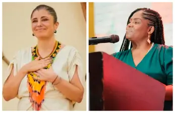 La defensora del Pueblo Iris Marín Ortiz expresó un mensaje de solidaridad a la vicepresidenta Francia Márquez. FOTOS Vicepresidencia y @MarnIris