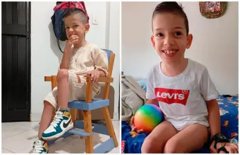 Emiliano tiene 7 años y fue diagnosticado con la enfermedad cuando tenía 14 meses. Las imágenes se publica con autorización de los padres. FOTO Cortesía