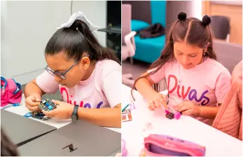 Divas STEM comenzó el año pasado, pero tuvo que limitar la formación por la falta de patrocinio para continuar de lleno. FOTO Cortesía FundaDIV