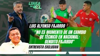 “No es momento de un cambio de técnico en Nacional”: Bendito Fajardo